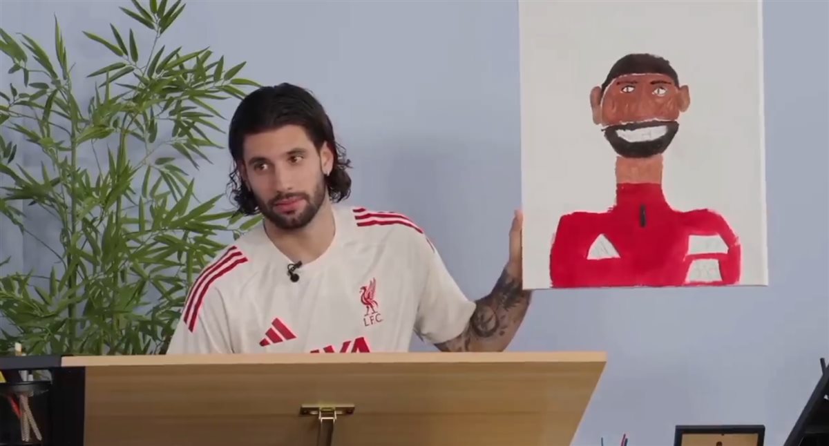 دومينيك سوبوسلاي لاعب ليفربول من حوارًا مسجّلًا مع النادي الإنجليزي قبل بطولة أمم إفريقيا