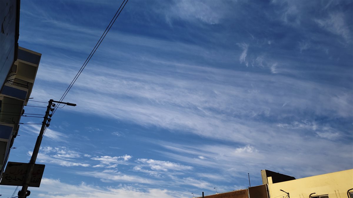 سحب تغطي سماء الوادي الجديد