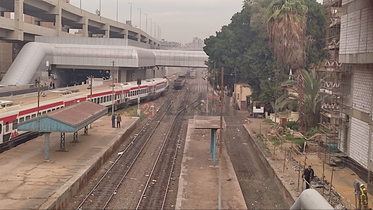 تباطؤ حركة القطارات في المسافة بين محطتي بولاق الدكرور وبشتيل