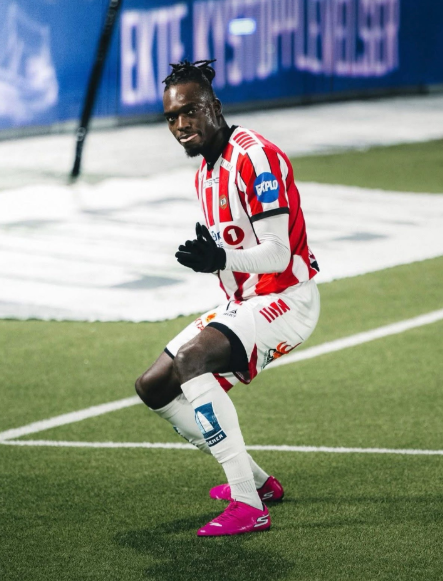 <strong>يلتسين كامويش لاعب فريق ترمسو النرويجي</strong>