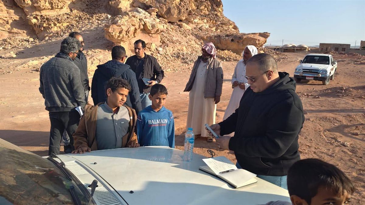 وفد بنك الطعام يزور مدينة أبو زنيمة 