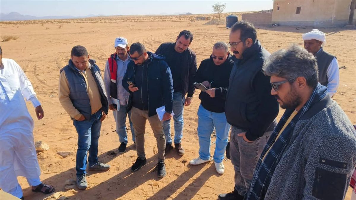 وفد بنك الطعام يزور مدينة أبو زنيمة 