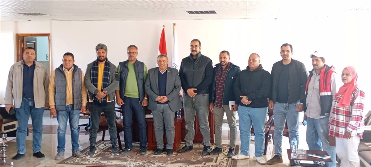 وفد بنك الطعام يزور مدينة أبو زنيمة 