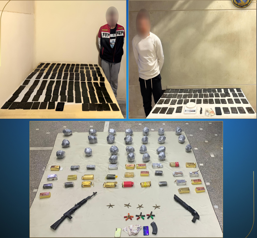 سقوط بؤر إجرامية لمتجري المواد المخدرات والأسلحة النارية بالمحافظات