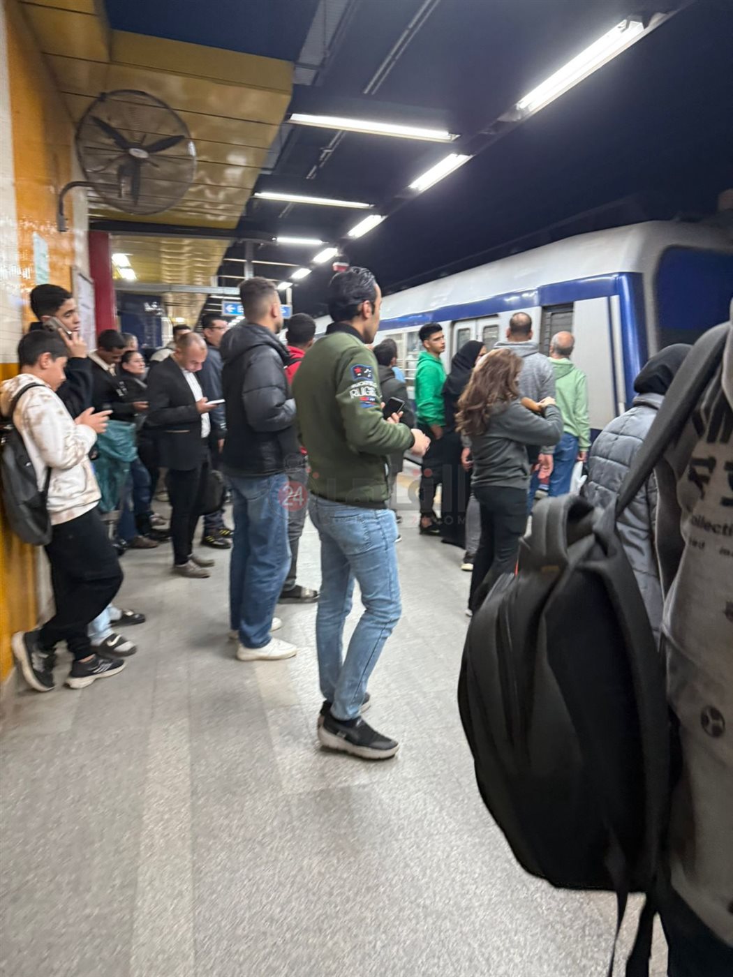 عطل مفاجئ بالخط الأول للمترو تجاه حلوان