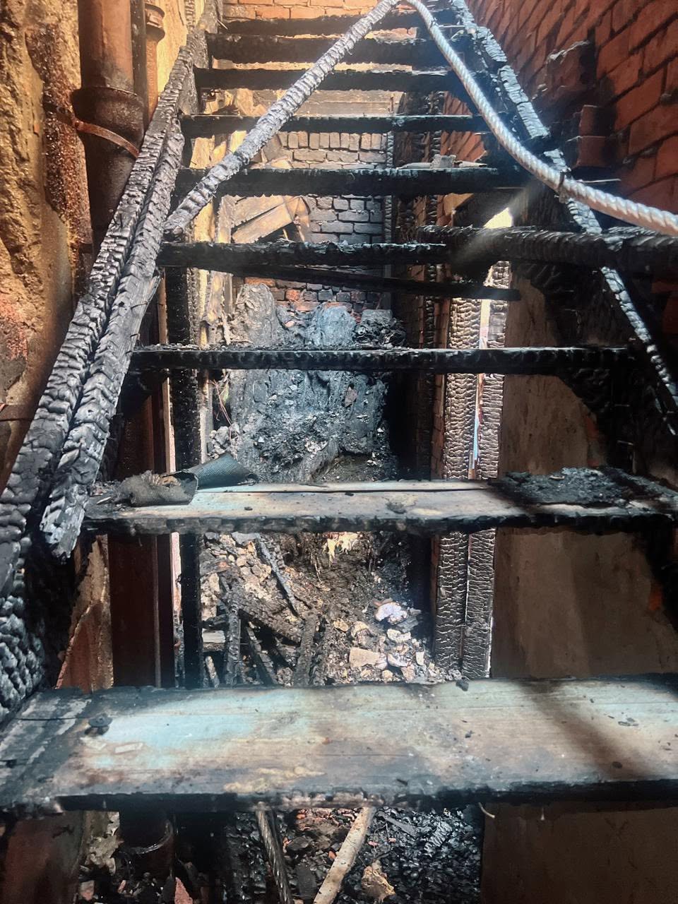 حريق مصحة بنها