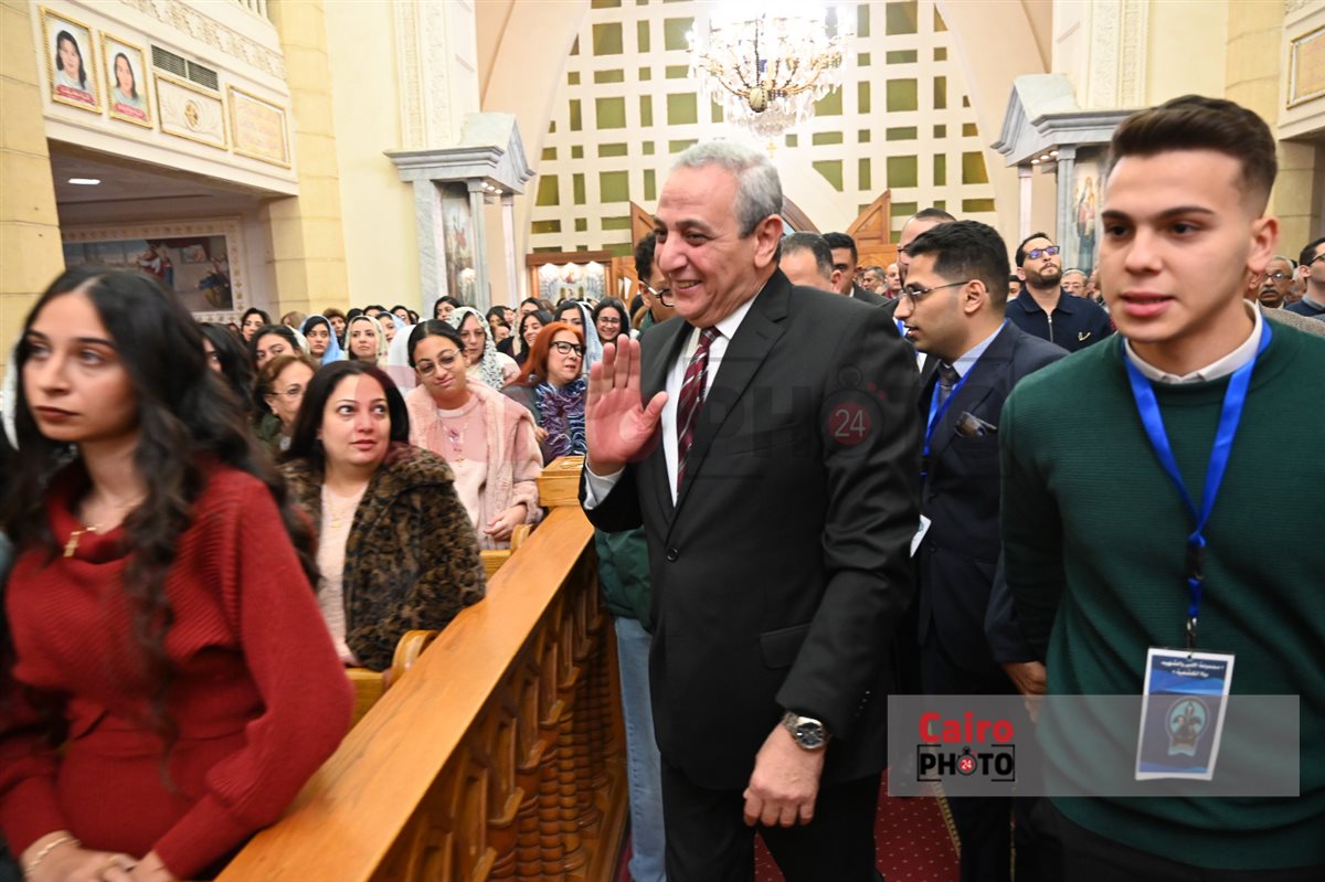 جانب من احتفالات قداس عيد الميلاد بطنطا