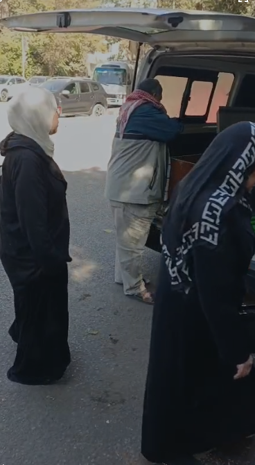 &nbsp;جثمان أرملة الفنان الراحل علي حسنين&nbsp;