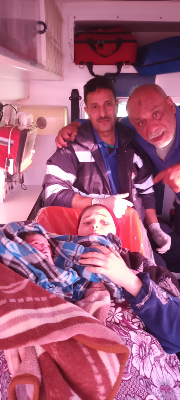 ولادة آمنة على يد الإسعاف.. إنقاذ أم ومولودة بمدينة المستقبل بالإسماعيلية