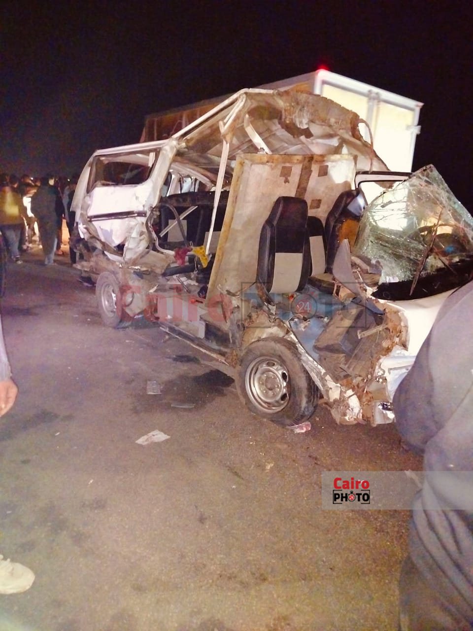 حادث على طريق المنزله بورسعيد 