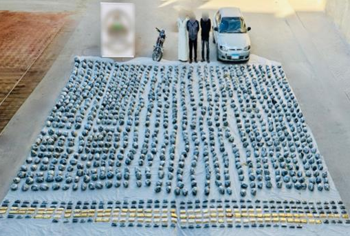 المتهمين والمضبوطات