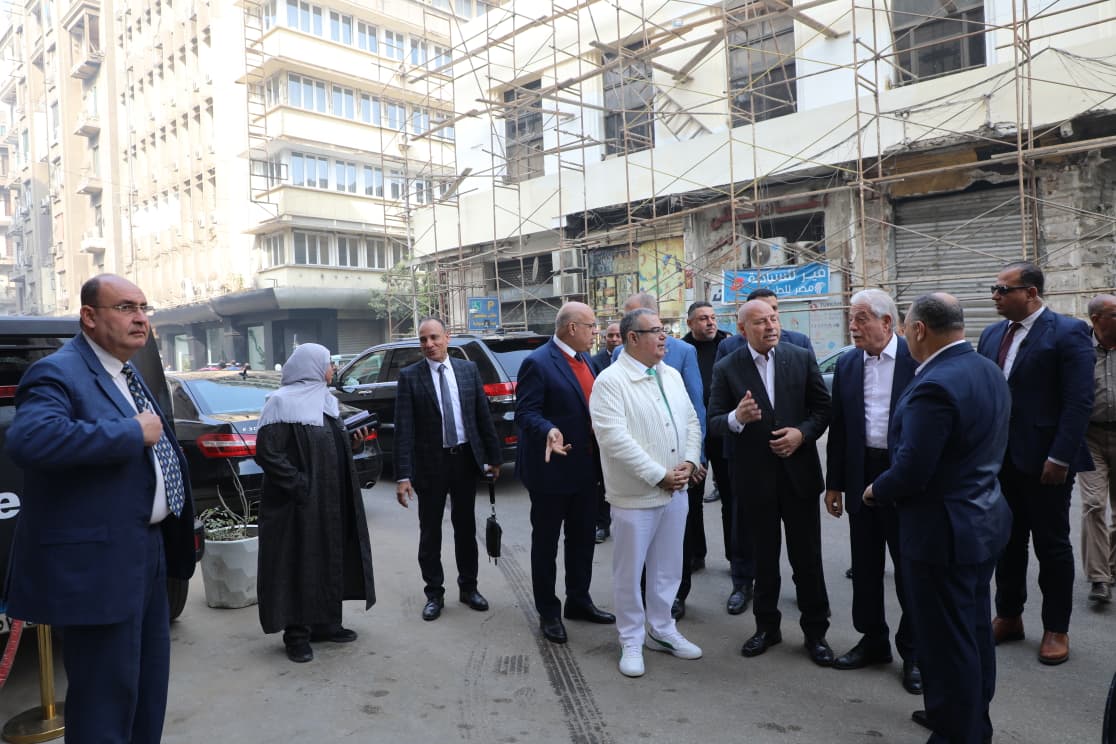 جولة موسعة لمحافظ القاهرة بوسط البلد&nbsp;