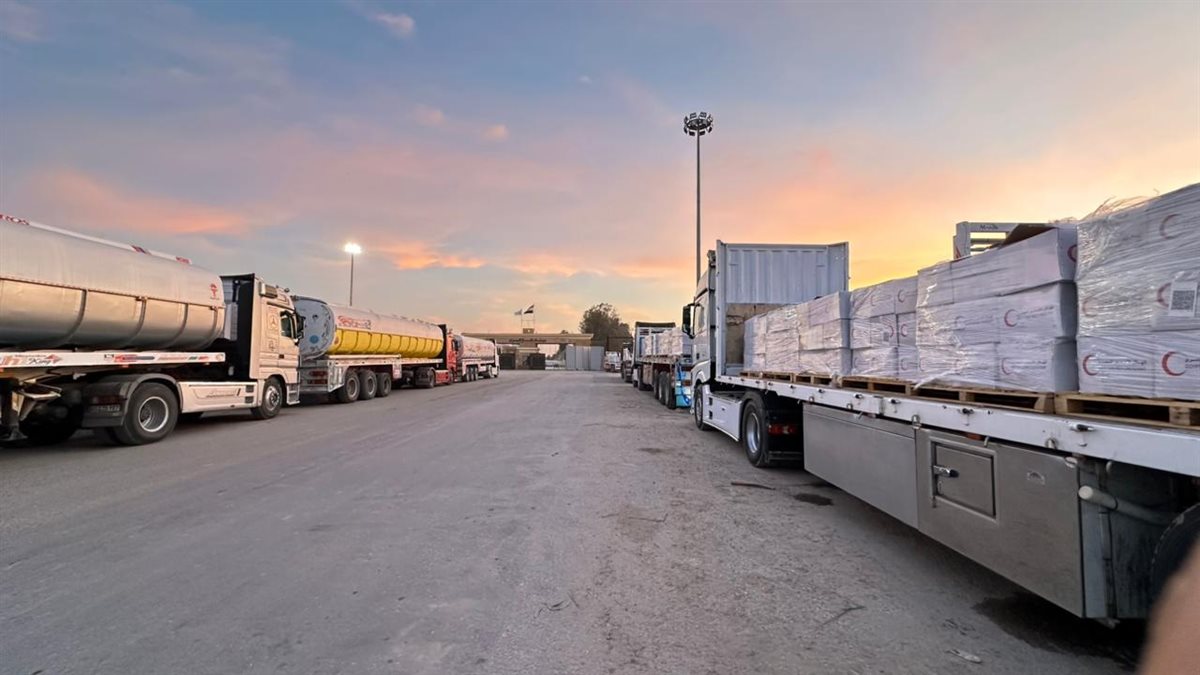 الهلال الأحمر المصري يدعم غزة بأكثر من 7 آلاف طن مساعدات إنسانية وشتوية&nbsp;