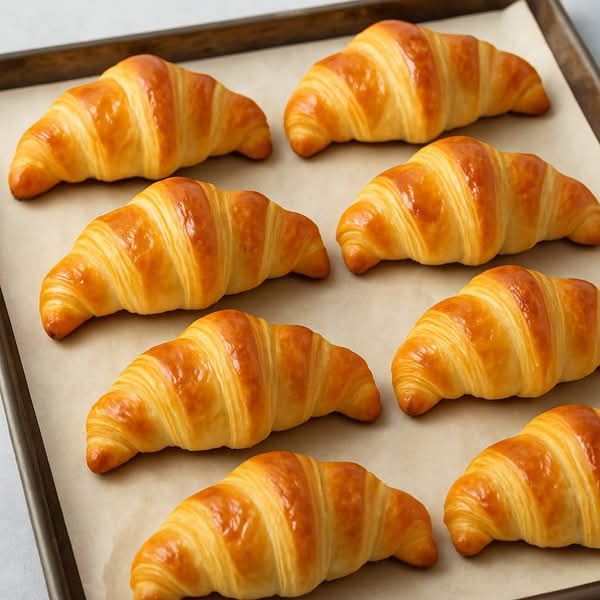 طريقة عمل الكرواسون الهش