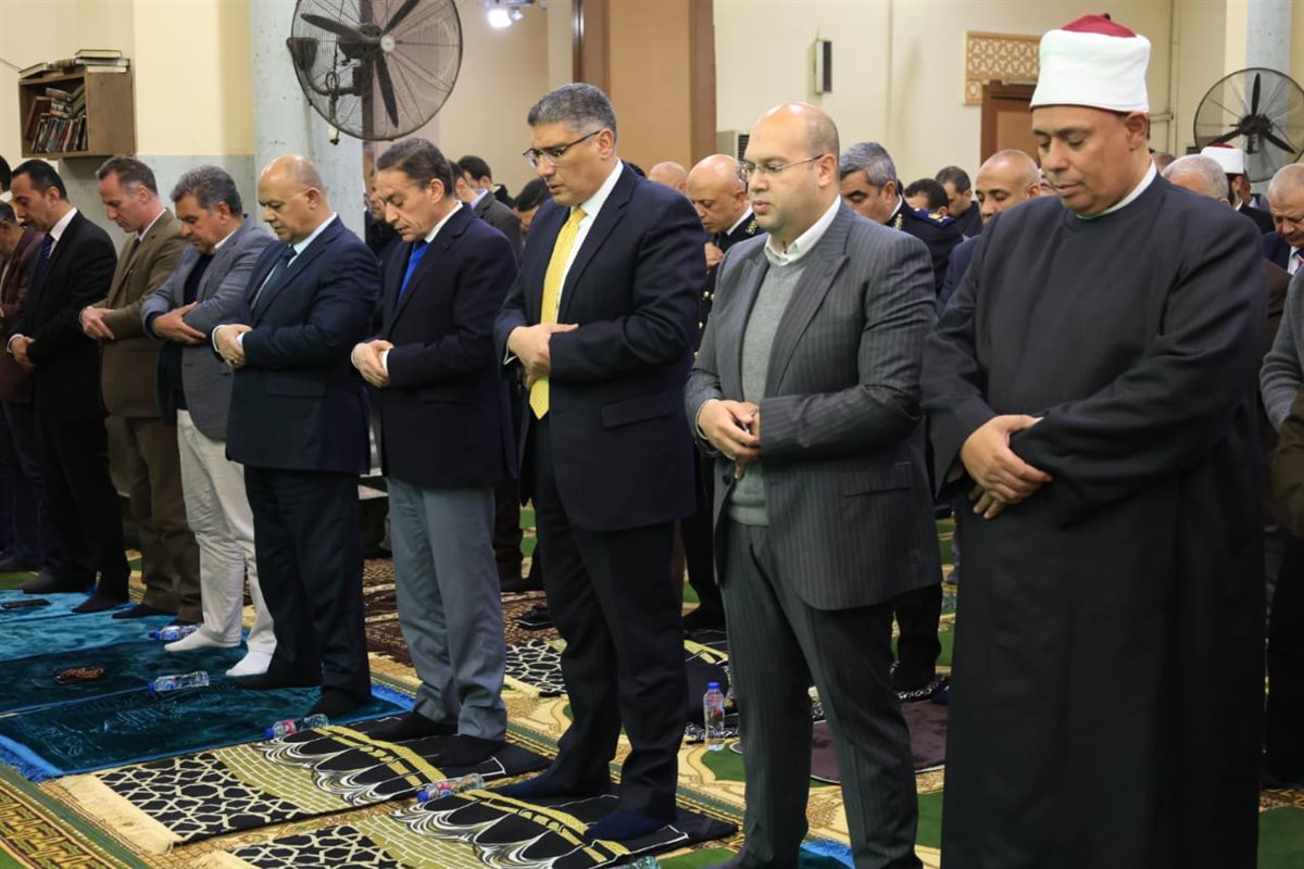 محافظ الجيزة يشهد احتفالية ذكرى ليلة الإسراء والمعراج بمسجد خالد بن الوليد في إمبابة