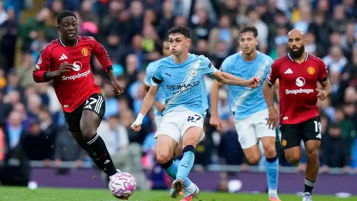 القنوات الناقلة لـ بث مباشر مباراة مانشستر سيتي ومانشستر يونايتد الآن في كلاسيكو الدوري الإنجليزي&nbsp;
