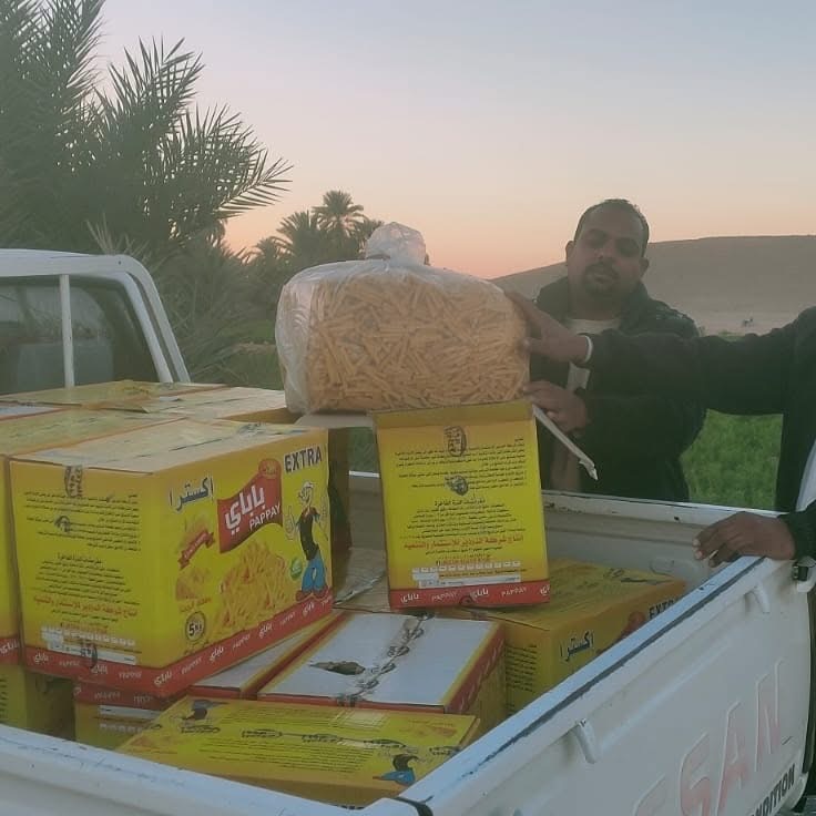 ضبط مقرمشات مجهولة المصدر&nbsp;