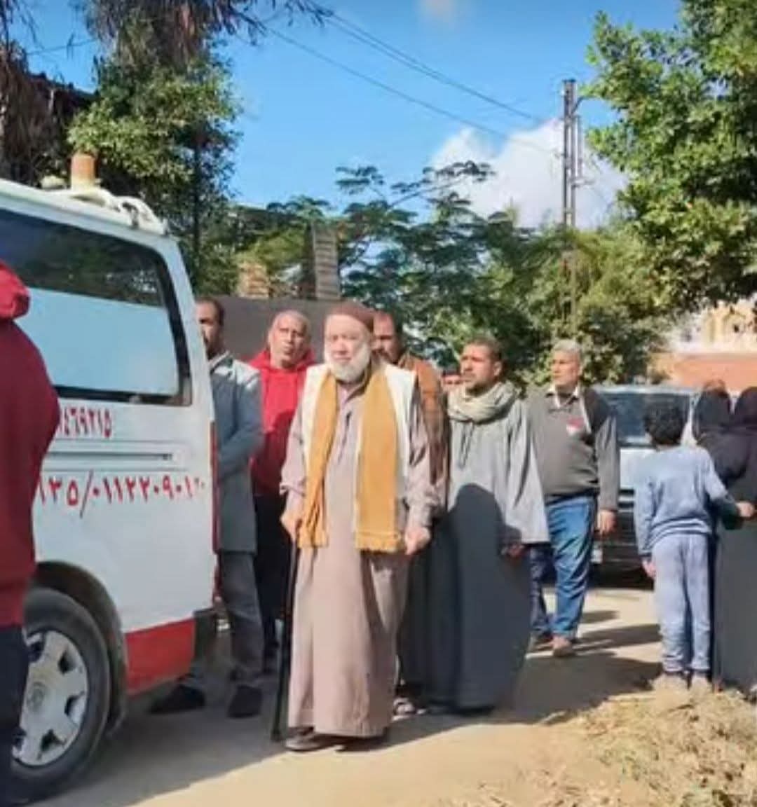 تشييع جثامين الأشقاء الخمسة ضحايا تسريب الغاز في بنها