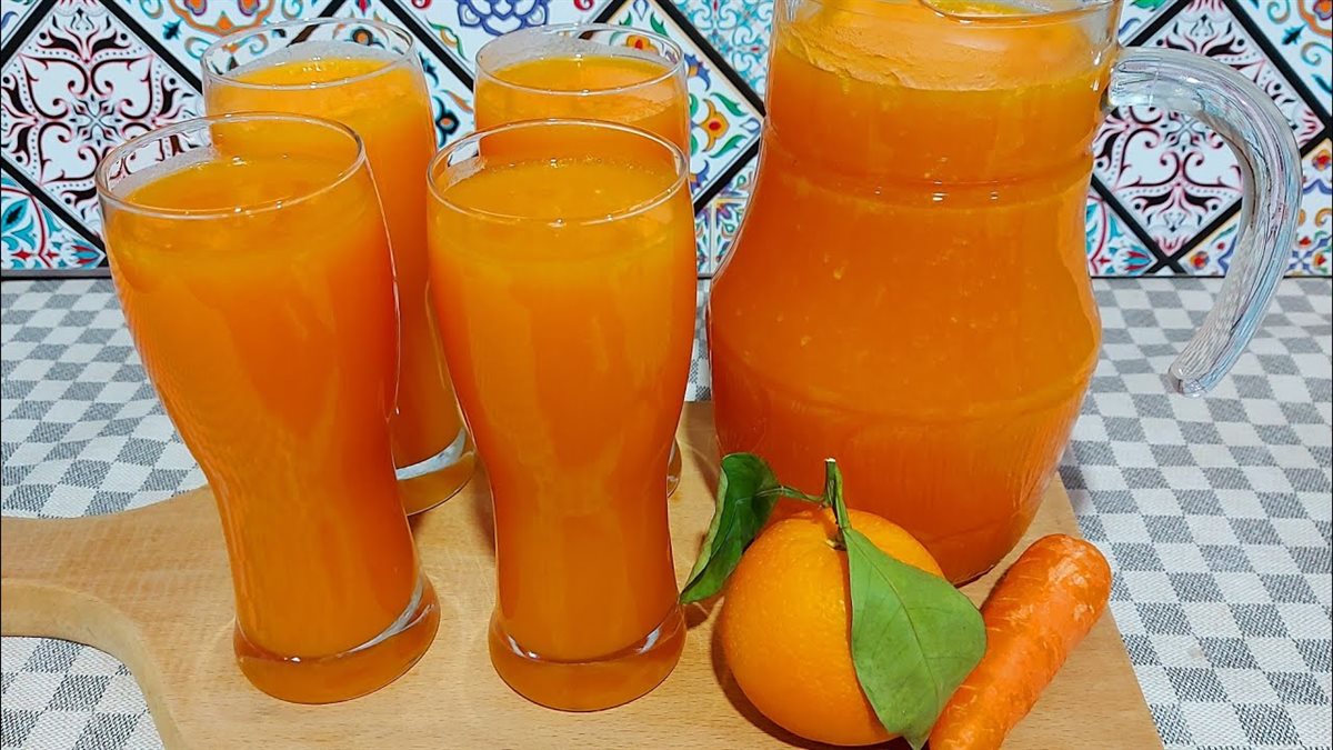 طريقة عمل عصير البرتقال بالجزر للتخزين