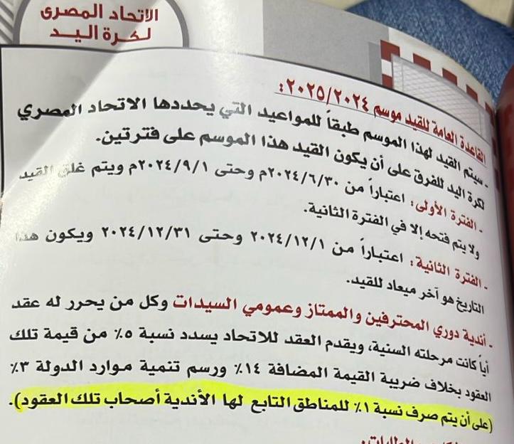 <strong>استياء بين مناطق كرة اليد بسبب تخفيض مستحقاتهم المالية </strong>