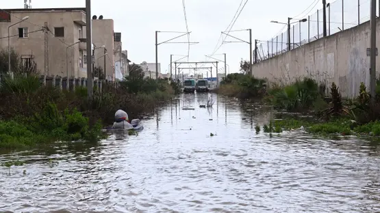 صور فيضانات تونس