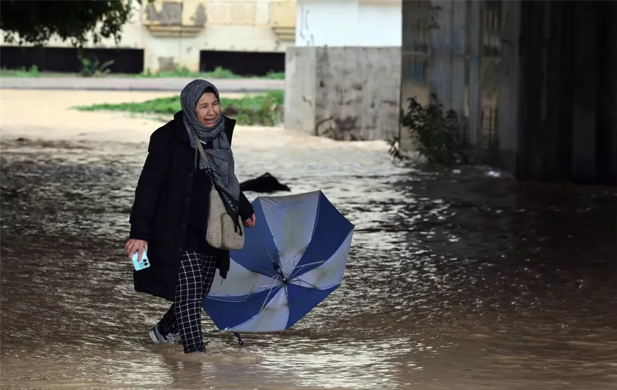 صور فيضانات تونس