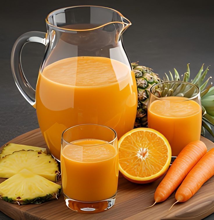 طريقة عمل عصير البرتقال بالجزر للشيف هالة