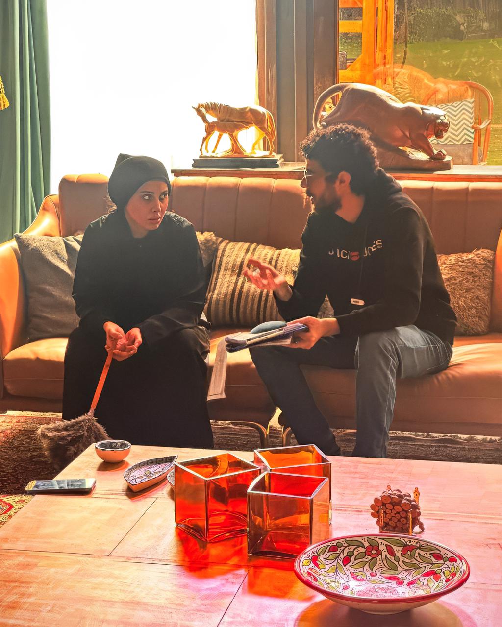 ياسمين رئيس من كواليس مسلسل اسأل روحك&nbsp;