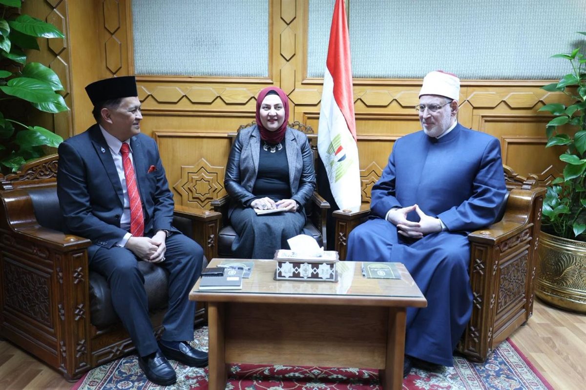 وكيل الأزهر خلال استقباله وزير الشؤون الدينية