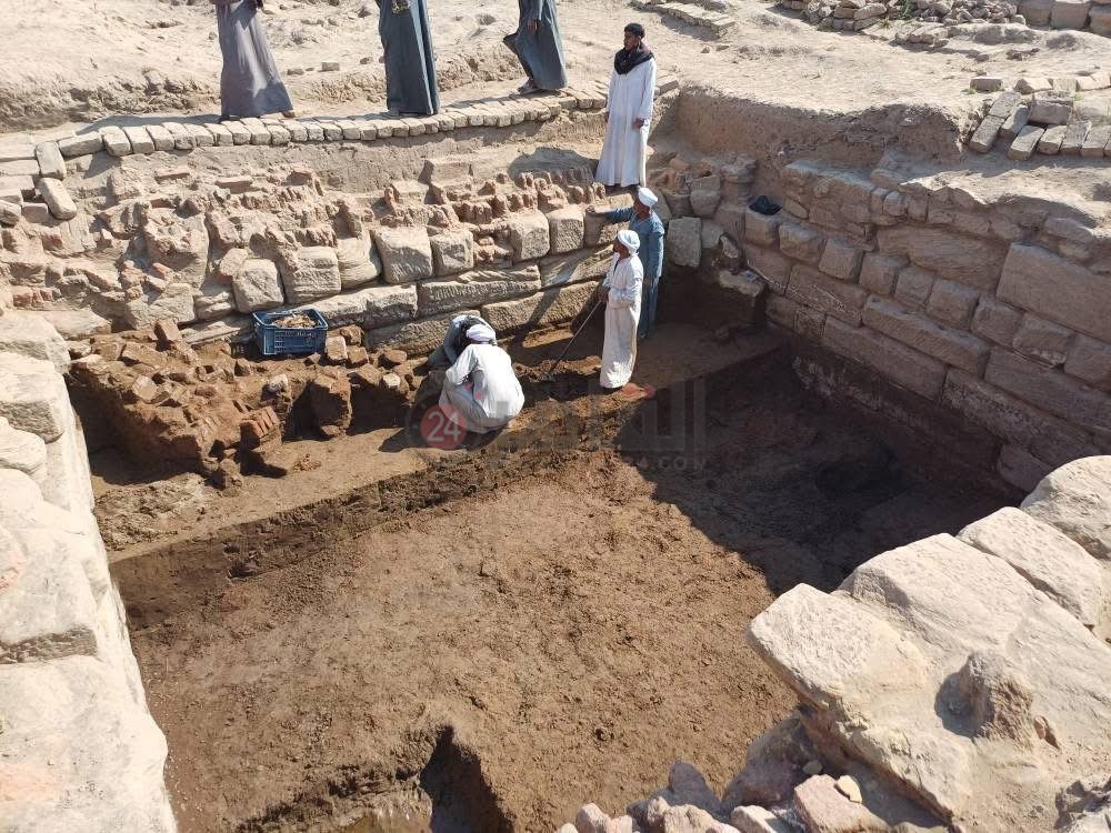 <strong>كشف أثري جديد في معبد منتو بالكرنك</strong>