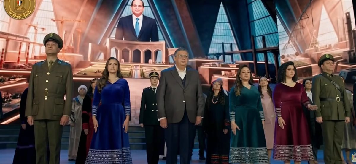 ماجد الكدواني وكارمن سليمان ونسمة محجوب وريهام عبد الحكيم في احتفالية عيد الشرطة الـ 74