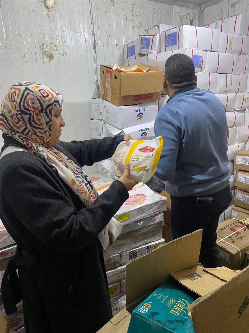 ضبط لحوم فاسدة بأحد ثلاجات الأقصر