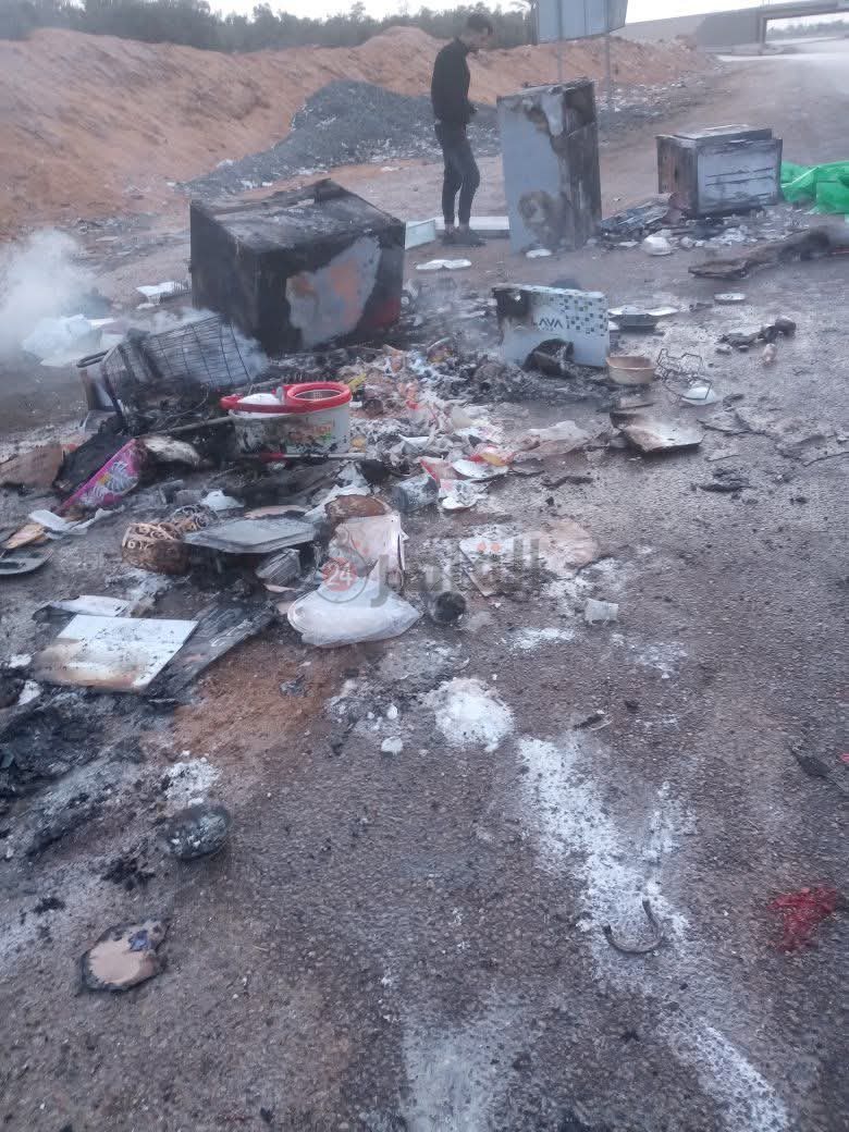 ولع بطريقة غريبة.. حريق عزال عروس أثناء نقله من المنوفية إلى سوهاج