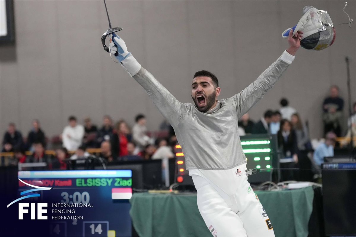 زياد السيسي لاعب منتخب مصر لسلاح السيف