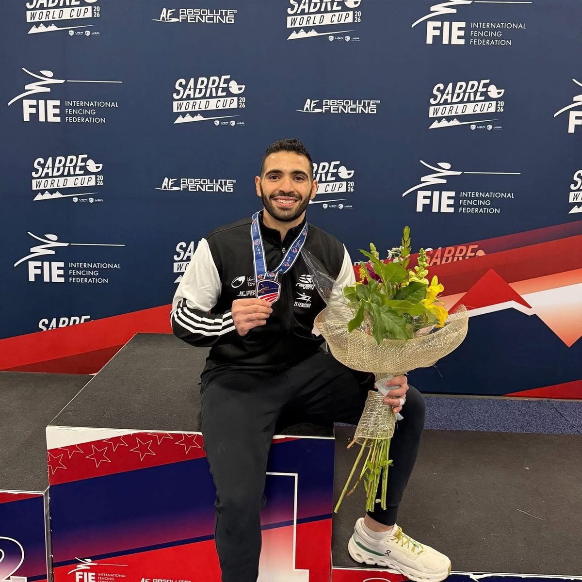 زياد السيسي لاعب منتخب مصر لسلاح السيف