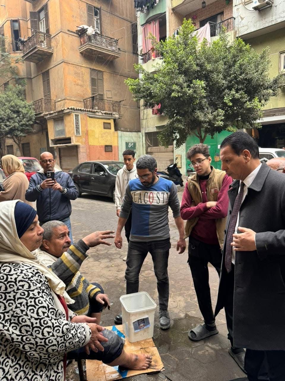 رئيس حي باب الشعرية يتفقد العقار