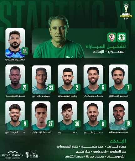 <strong>الظهور الأول لـ الصفقات الجديدة.. تشكيل المصري أمام الزمالك في الكونفدرالية</strong>