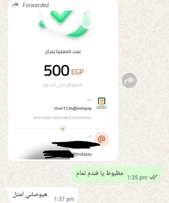 صور التحويلات المزيفة