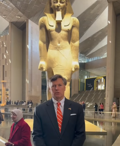 &nbsp;كريستوفر لاندو نائب وزير الخارجية الأمريكية في المتحف المصري الكبير&nbsp;