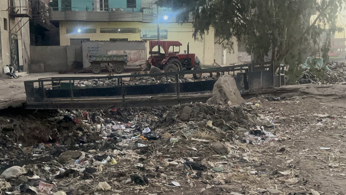 استغاثة أهالي قرية كتامة بالدقهلية من مصرف مهمل