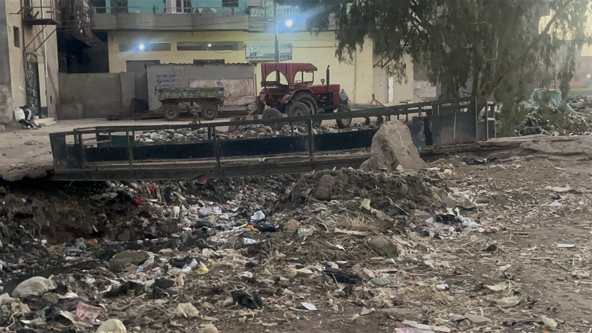 استغاثة أهالي قرية كتامة بالدقهلية من مصرف مهمل