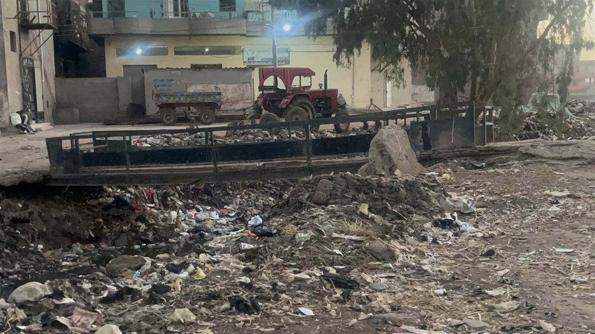 استغاثة أهالي قرية كتامة بالدقهلية من مصرف مهمل