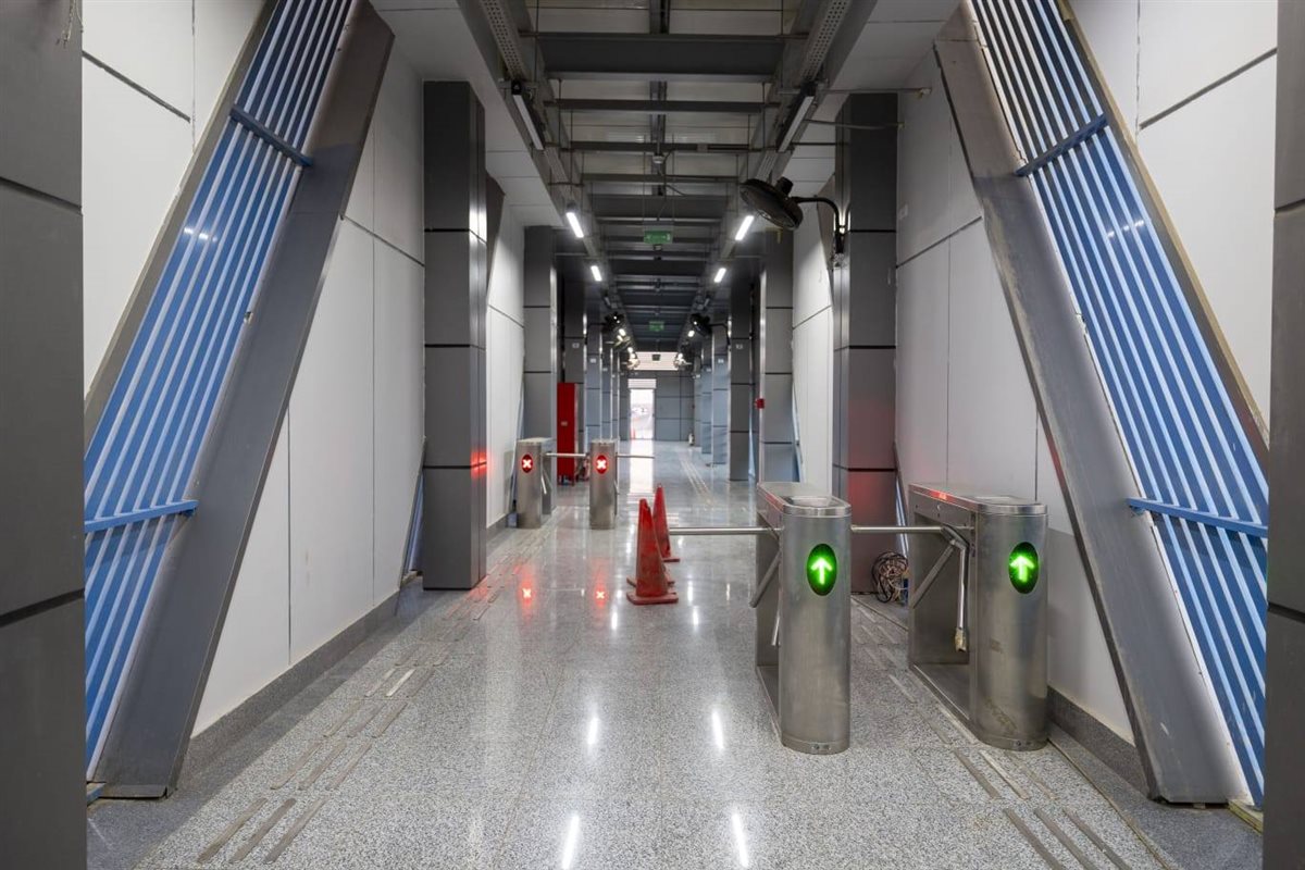 إحدى محطات المرحلة الثانية من الأتوبيس الترددي BRT