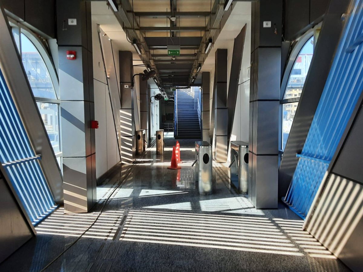 إحدى محطات المرحلة الثانية من الأتوبيس الترددي BRT