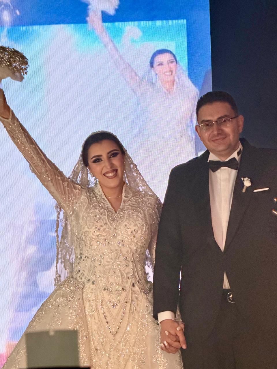 زفاف البطلة الأولمبية جيانا فاروق