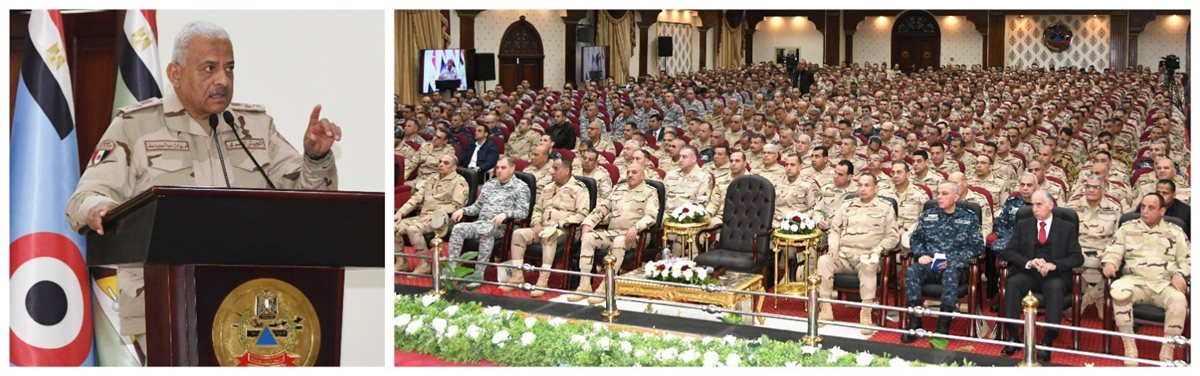 وزير الدفاع والإنتاج الحربي يلتقي بعدد من قادة وضباط القوات المسلحة