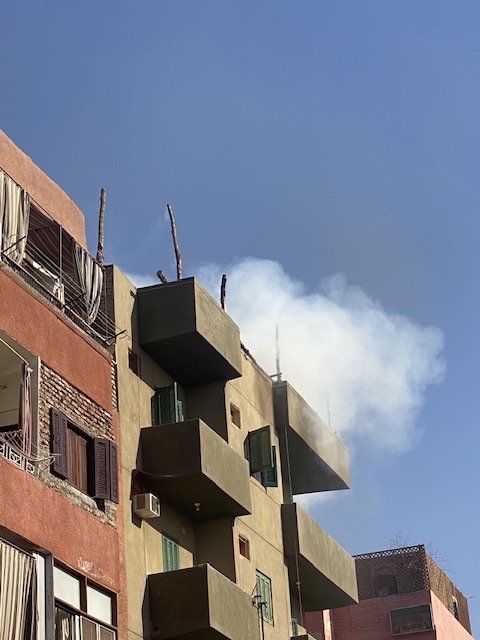 حريق اعلى عقار سكنى بالأقصر&nbsp;