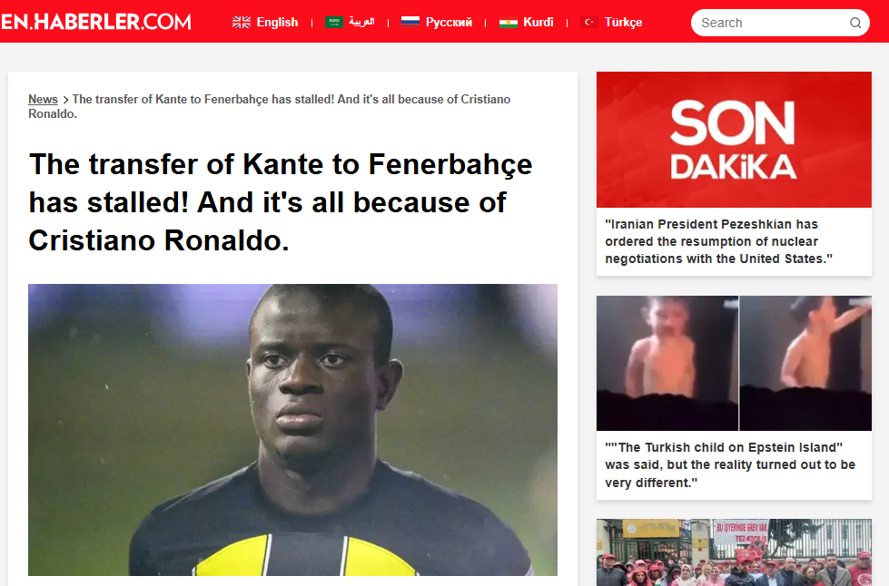 صحيفة Haberler التركية