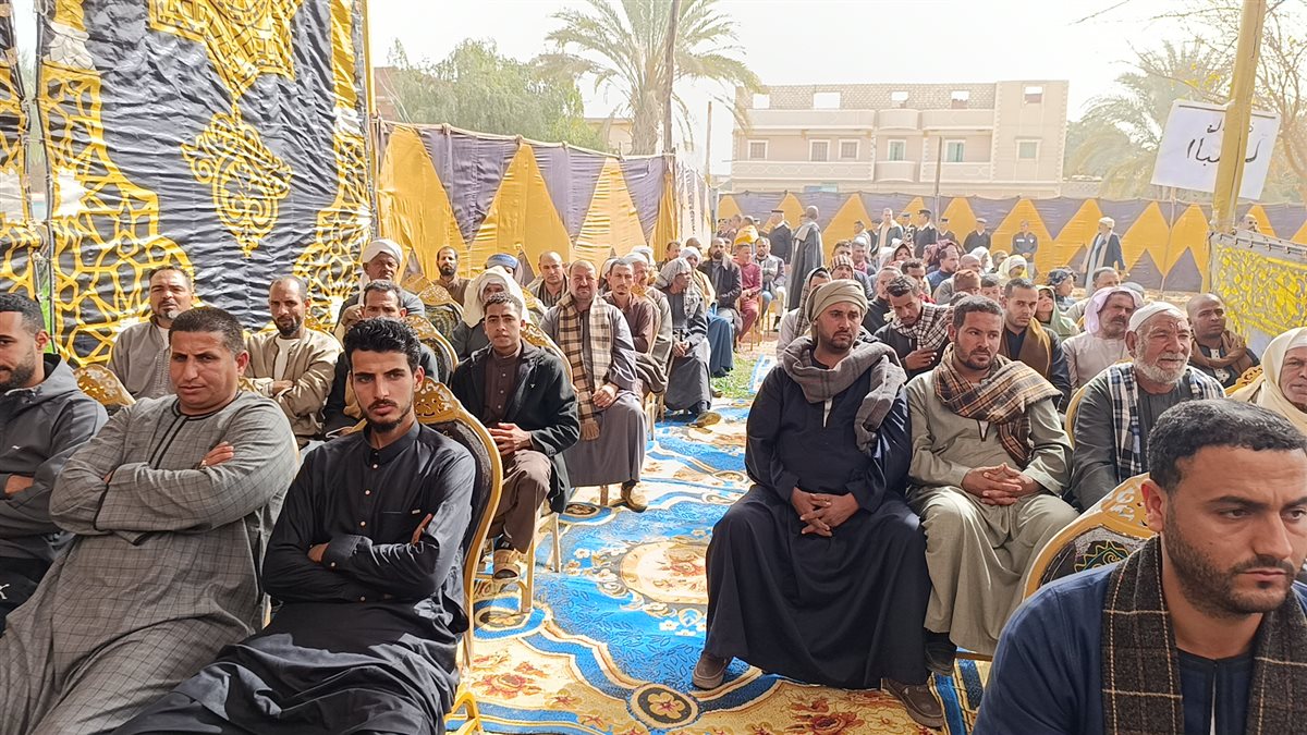 إنهاء خصومة ثأرية بين عائلتي أبو سعيد وأبو الباشا بقرية ههيا في المنيا