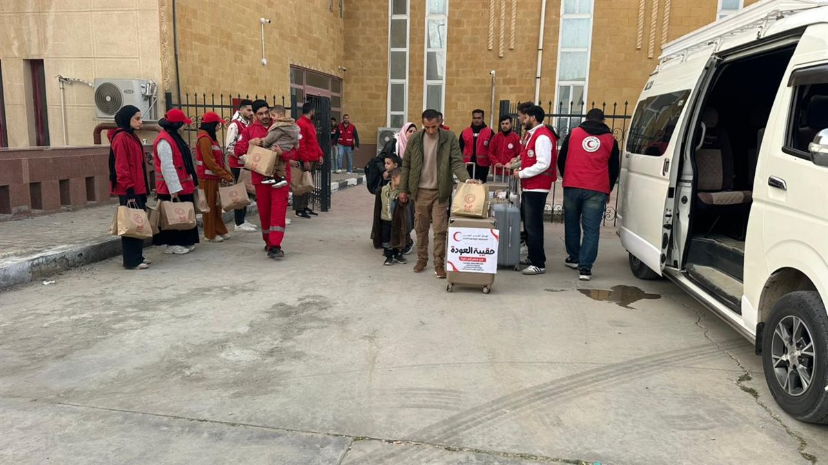 الهلال الأحمر المصري يواصل خدماته الإنسانية